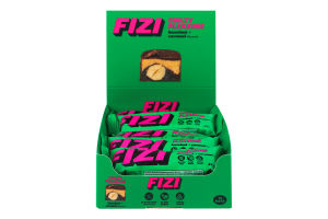 Батончик з фундуком, фініками та начинкою зі смаком карамелі у шоколаді з підсолоджувачем Guilty pleasure Fizi м/у 45г