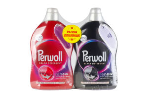 Средство для стирки жидкое специальное Color + Black Renew Perwoll 2х3л