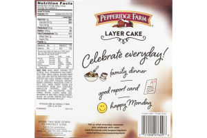 Pepperidge Farm Layer Cake Chocolate Fudge Stripe