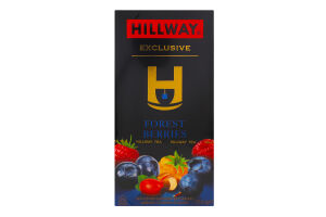 Чай чорний байховий дрібний Forest berries Exclusive Hillway к/у 25х1.5г