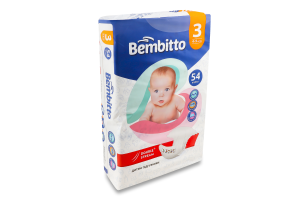 Підг. Bembitto 54 шт. 3 (4-9 кг)