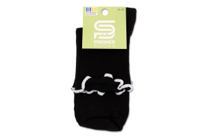 Шкарпетки підл Premier socks високі рюш чор р23-25