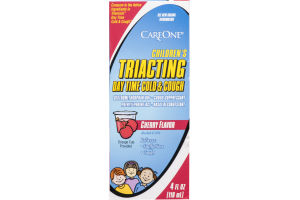 CareOne Children's Triacting Day Time Cold & Cough Cherry Flavor
