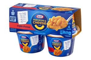 Kraft Macaroni & Cheese Dinner Triple Cheese - 4 CT