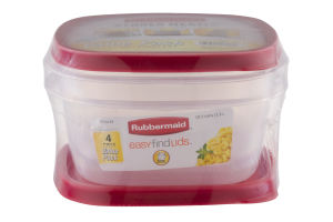 Rubbermaid Stores Neatly With Easy Find Lids Value Pack - 4 PK