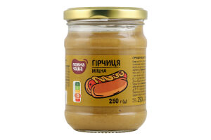 Гірчиця міцна ТМ «Повна Чаша» 250г