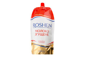 Молоко згущене незбиране з цукром Roshen д/п 600г