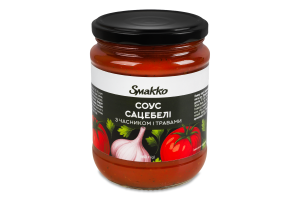 Соус з часником і травами Сацебелі Smakko с/б 460г