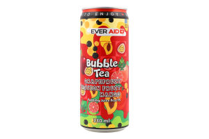 Напій безалкогольний Bubble Tea Grapefruit Passion fruit Mango слабогазований 330мл ж/б Ever Aid