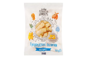 Палочки кукурузные молочные сладкие неглазированные Планета Бомверс м/у 60г