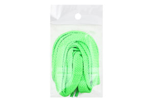 Шнурки д/взуття кольорові люмінісцентні пласкі 100см Парадокс