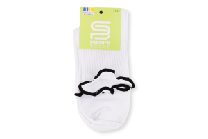 Шкарпетки підл Premier socks високі рюш біл р23-25