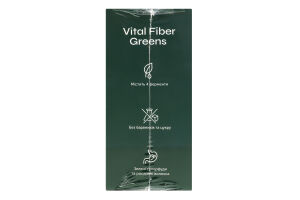 Добавка диетическая с подсластителем Ежедневный детокс-бленд Vital Fiber Greens Nutrilogy 30х8.3г