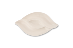 Блюдо біле кераміка на 3секції 31*17см