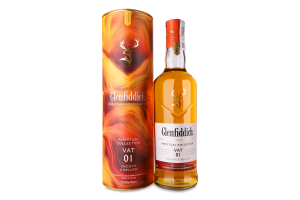 Виски 1л 40% шотландский односолодовый Smooth&Mellow Vat 01 Perpetual Collection Glenfiddich тубус
