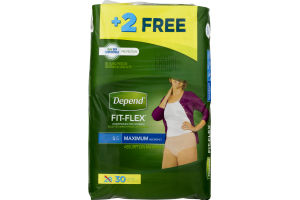 Depend Fit-Flex Underwear for Women Large - 28 CT
