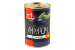 Оливки чорні без кісточки Хіт продукт з/б 300г