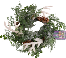 Прикраса декоративна Вінок новорічний 30см 951766