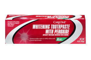 CareOne Whitening Toothpaste With Peroxide Mint