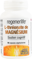 Добавка дієтична вегетаріанські капсули Магній L-треонат Regener life Natural Factors 90шт