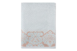 Рушник Дамаск м"ятний махровий велюр 50*90см 550г/м2 ГМ Текстайл