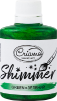 Краситель пищевой зеленый Металлик Shimmer Criamo п/бут 30г