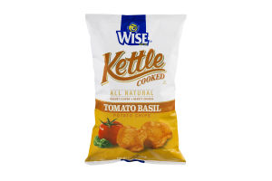 Wise Kettle Cooked Potato Chips Tomato Basil