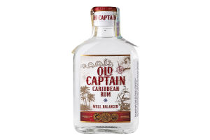 Ром 0.2л 37.5% белый Caribbean Old Captain бут