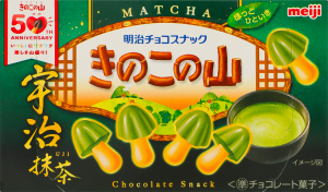 Печиво Kinoko No Yama у формі гриб у шок з матчею