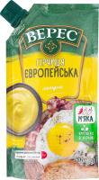 Горчица нежная нестерилизованная Европейская Верес д/п 130г