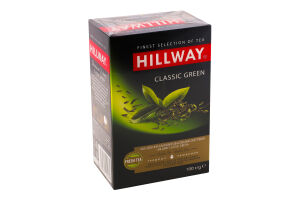 Чай зелений байховий листовий Classic Green Hillway в/с к/у 100г