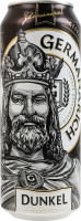 Пиво 0.5л 5% темное пастеризованное Дункель Germanarich ж/б
