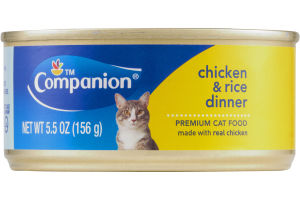 Companion Premium Cat Food Chicken & Rice Dinner 5.5 OZ