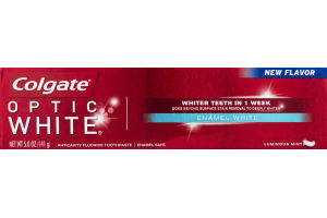 Colgate Optic White Enamel White Toothpaste Luminous Mint