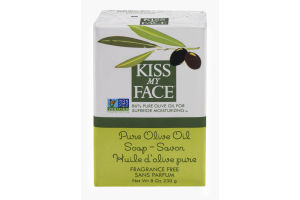 Kiss My Face Soap Bar Pure Olive Oil Fragrance Free
