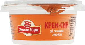 Крем-сыр 50% со вкусом лосося Звени Гора ст 130г