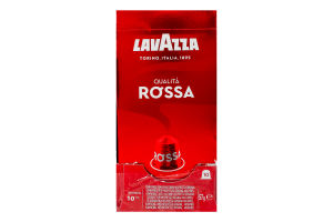 Кофе натуральный жареный молотый в капсулах Qualita Rossa Lavazza к/у 57г