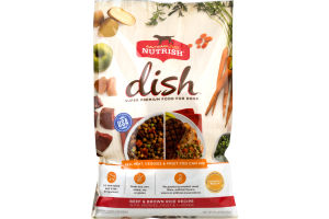 Rachael Ray Nutrish Dish Super Premium Food For Dogs Beef & Brown Rice Recipe