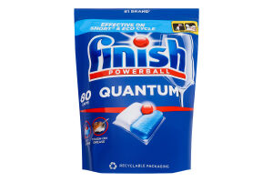 Средство для мытья посуды в посудомоечных машинах Quantum Powerball Finish 80шт