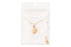 Ланцюжок жовтий метал з підвіскою 40см FHF1537