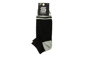 Шкарпетки чоловічі в рубчик занижені р.25-29 559J Premier Socks