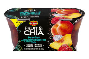 Del Monte Fruit & Chia Peaches In Strawberry Dragon Fruit Flavored Chia - 2 CT