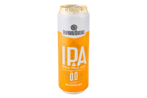 Пиво 0.568л 0% безалкогольное светлое фильтрованное пастеризованное IPA Rinkuskiai ж/б