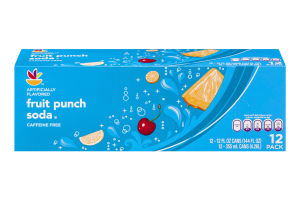 Ahold Fruit Punch Soda - 12 CT