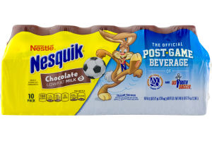 Nestle Nesquik Chocolate Lowfat Milk - 10 PK