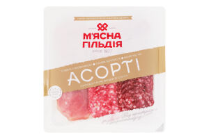 Набор нарезки Ассорти М'ясна Гільдія с/к в/с лоток 160г