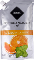Чай фруктово-медовий Апельсин та м'ята Rioba д/п 500г
