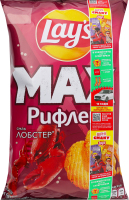 Чипсы картофельные Лобстер Рифленые Max Lay's м/у 95г