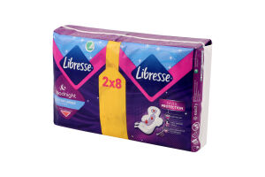 Прокладки гигиенические ультратонкие Ultra Large+ Goodnight Libresse 16шт