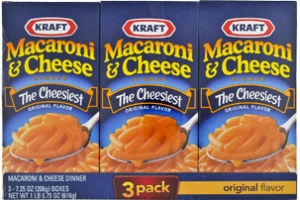 Kraft The Cheesiest Original Flavor Macaroni & Cheese Dinner - 3 PK
